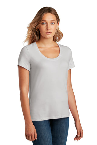 District Women's Flex Scoop Neck Tee (Silver Mist)