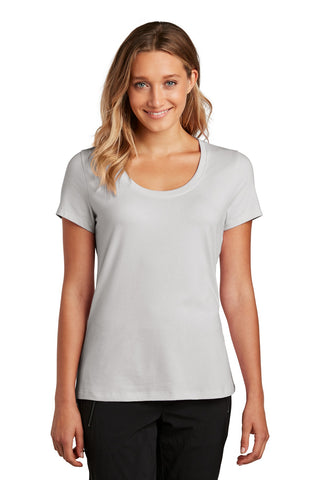 District Women's Flex Scoop Neck Tee (Silver Mist)