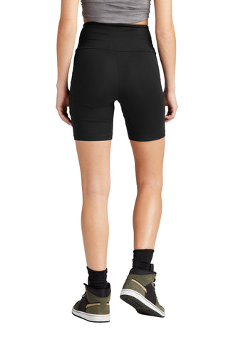 District Women's Flex High-Waist Bike Short (Black)