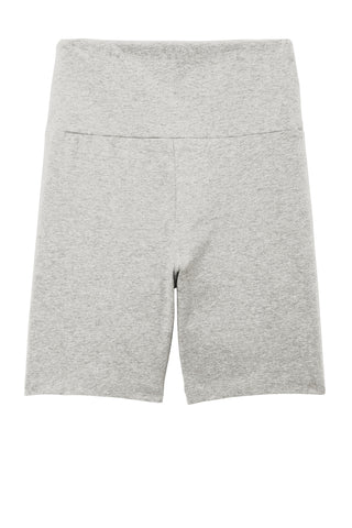 District Women's Flex High-Waist Bike Short (Light Heather Grey)