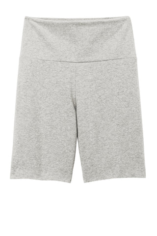 District Women's Flex High-Waist Bike Short (Light Heather Grey)