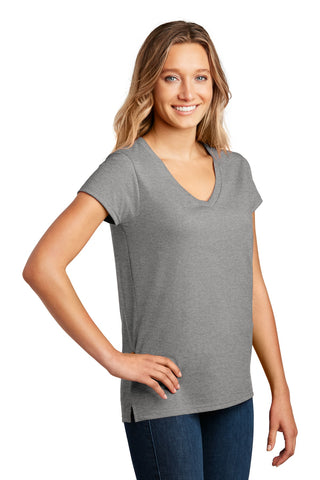 District Women's Re-Tee V-Neck (Light Heather Grey)