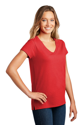 District Women's Re-Tee V-Neck (Ruby Red)