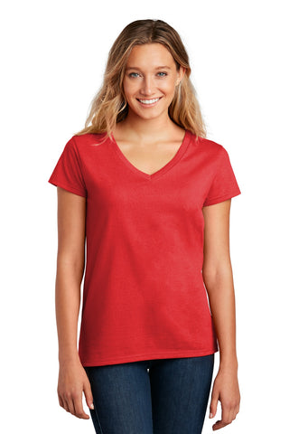 District Women's Re-Tee V-Neck (Ruby Red)