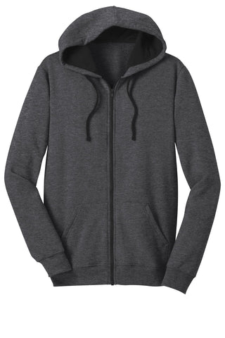 District The Concert Fleece Full-Zip Hoodie (Heathered Charcoal)