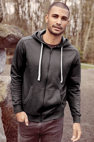 District Re-FleeceFull-Zip Hoodie (Charcoal Heather)