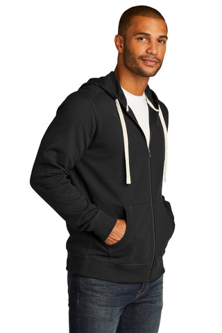 District Re-FleeceFull-Zip Hoodie (Black)