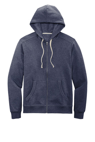 District Re-FleeceFull-Zip Hoodie (Heathered Navy)