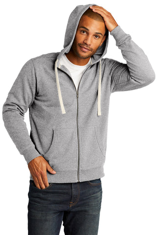 District Re-FleeceFull-Zip Hoodie (Light Heather Grey)