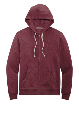 District Re-FleeceFull-Zip Hoodie (Maroon Heather)