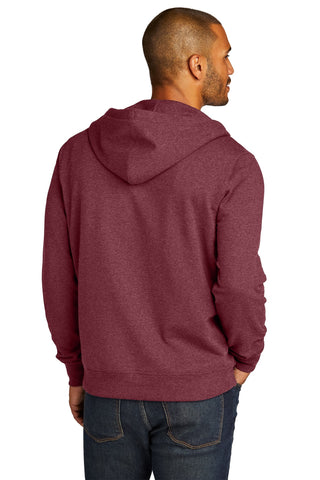 District Re-FleeceFull-Zip Hoodie (Maroon Heather)