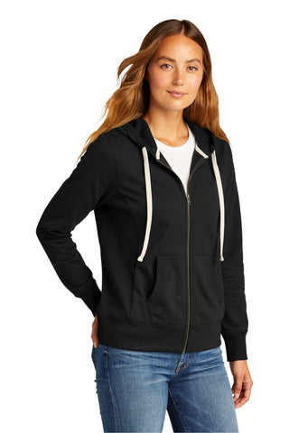 District Women's Re-FleeceFull-Zip Hoodie (Black)