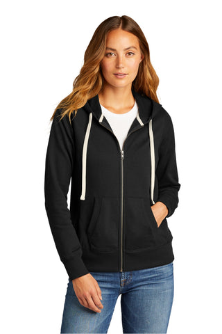 District Women's Re-FleeceFull-Zip Hoodie (Black)