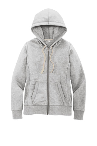 District Women's Re-FleeceFull-Zip Hoodie (Light Heather Grey)