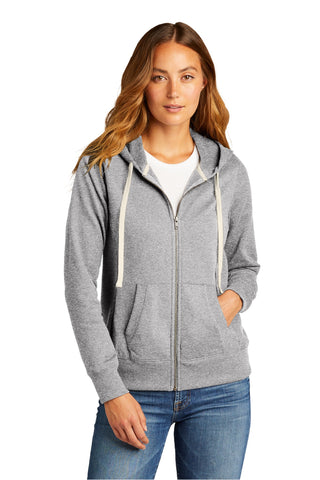 District Women's Re-FleeceFull-Zip Hoodie (Light Heather Grey)