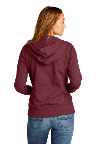 District Women's Re-FleeceFull-Zip Hoodie (Maroon Heather)