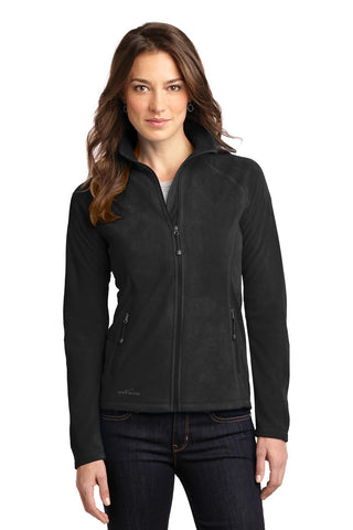 Eddie Bauer Ladies Full-Zip Microfleece Jacket (Black)