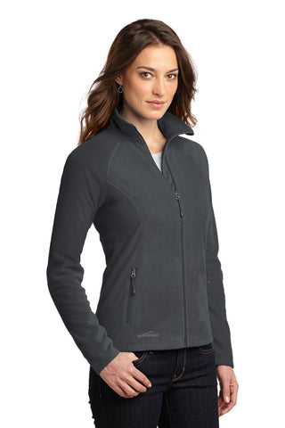 Eddie Bauer Ladies Full-Zip Microfleece Jacket (Grey Steel)