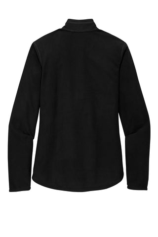 Eddie Bauer Ladies 1/2-Zip Microfleece Jacket (Black)