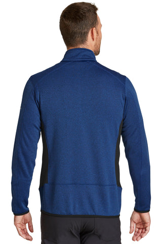 Eddie Bauer Full-Zip Heather Stretch Fleece Jacket (Blue Heather)