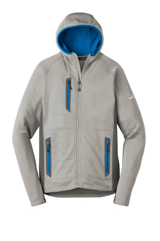 Eddie Bauer Sport Hooded Full-Zip Fleece Jacket (Grey Cloud/ Grey Steel/ Expedition Blue)
