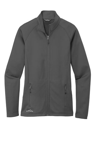 Eddie Bauer Ladies Smooth Fleece Full-Zip (Iron Gate)