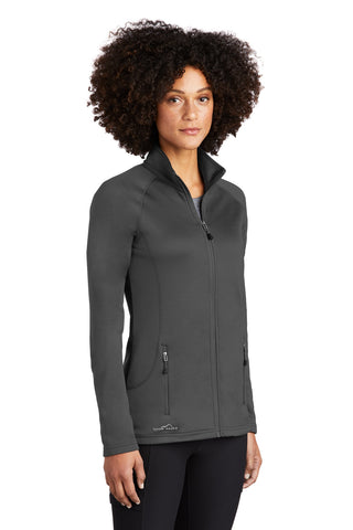 Eddie Bauer Ladies Smooth Fleece Full-Zip (Iron Gate)