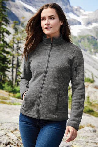 Eddie Bauer Ladies Sweater Fleece Full-Zip (Black)