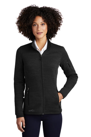 Eddie Bauer Ladies Sweater Fleece Full-Zip (Black)
