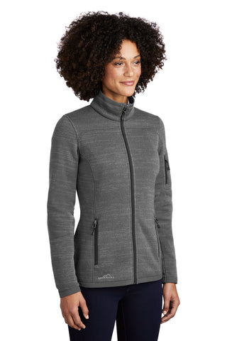 Eddie Bauer Ladies Sweater Fleece Full-Zip (Dark Grey Heather)