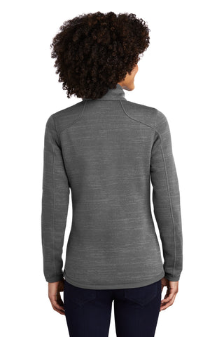 Eddie Bauer Ladies Sweater Fleece Full-Zip (Dark Grey Heather)