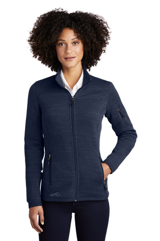 Eddie Bauer Ladies Sweater Fleece Full-Zip (River Blue Navy Heather)