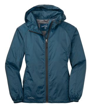 Eddie Bauer Ladies Packable Wind Jacket (Adriatic Blue)