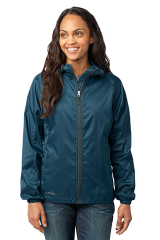 Eddie Bauer Ladies Packable Wind Jacket (Adriatic Blue)