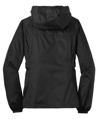 Eddie Bauer Ladies Packable Wind Jacket (Black)