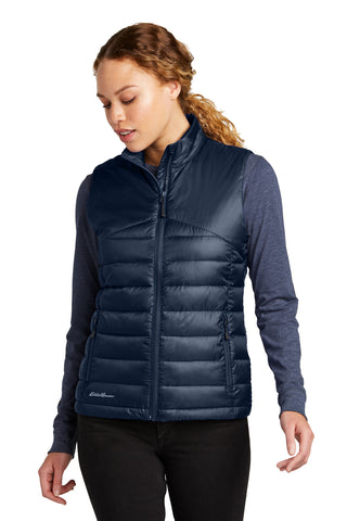 Eddie Bauer Ladies Quilted Vest (River Blue Navy)