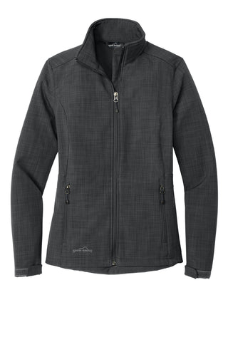 Eddie Bauer Ladies Shaded Crosshatch Soft Shell Jacket (Grey)