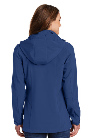 Eddie Bauer Ladies Hooded Soft Shell Parka (Admiral Blue)