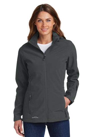 Eddie Bauer Ladies Hooded Soft Shell Parka (Grey Steel)