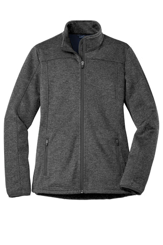 Eddie Bauer Ladies StormRepel Soft Shell Jacket (Black Heather/ Black)