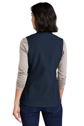 Eddie Bauer Ladies Stretch Soft Shell Vest (River Blue Navy)