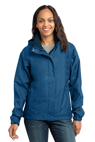 Eddie Bauer Ladies Rain Jacket (Deep Sea Blue/ Dark Adriatic)