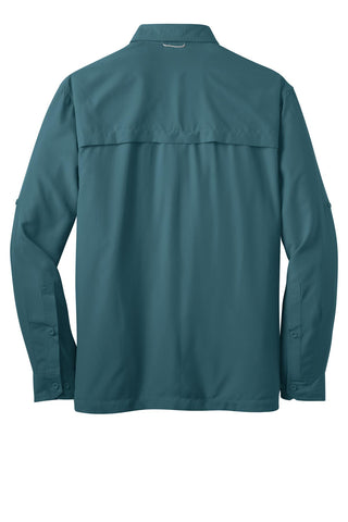 Eddie Bauer Long Sleeve Performance Fishing Shirt (Gulf Teal)