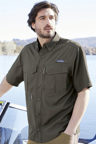 Eddie Bauer Short Sleeve Performance Fishing Shirt (Boulder)