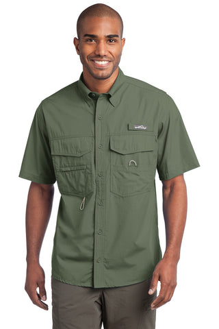Eddie Bauer Short Sleeve Fishing Shirt (Seagrass Green)