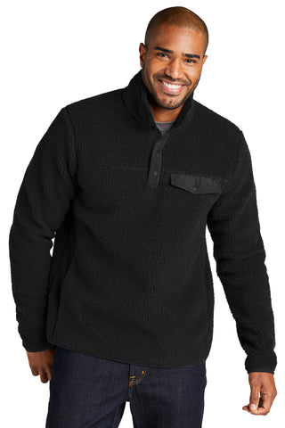 Port Authority Camp Fleece Snap Pullover (Deep Black)