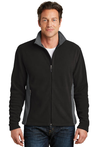 Port Authority Colorblock Value Fleece Jacket (Black/ Battleship Grey)