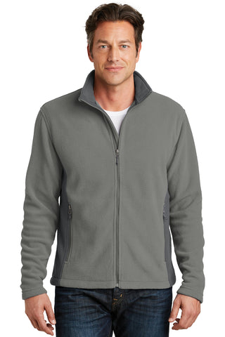 Port Authority Colorblock Value Fleece Jacket (Deep Smoke/ Battleship Grey)