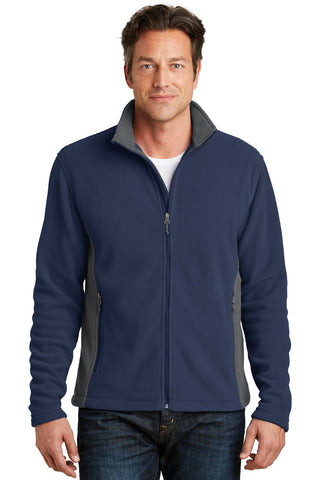 Port Authority Colorblock Value Fleece Jacket (True Navy/ Battleship Grey)