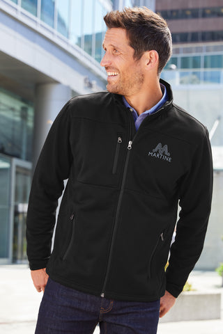 Port Authority Pique Fleece Jacket (Black)